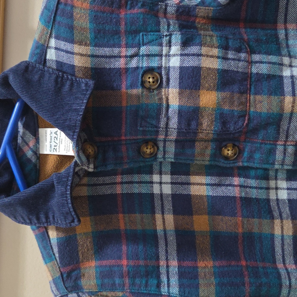 Plaid Button-Up Jacket - Picture 2 of 3